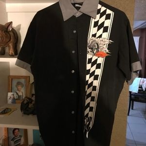 Metallica gimme fuel button up shirt